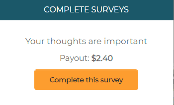 Encuesta en Survey Rewardz